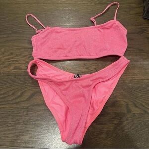 Triangl Pink Sparkle Two-Piece Bikini